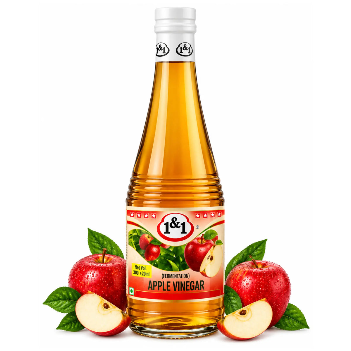 Produktbilde: 1&1 Epleeddik 330ml – Naturlig & Frisk Smak | Shirdell.no