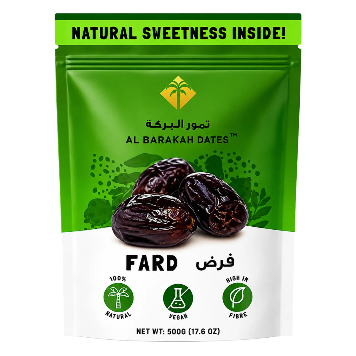 Produktbilde: Al Barakah Fard Dadler (Saudi) 500g – Den naturlige snacksfavoritten | Shirdell.no