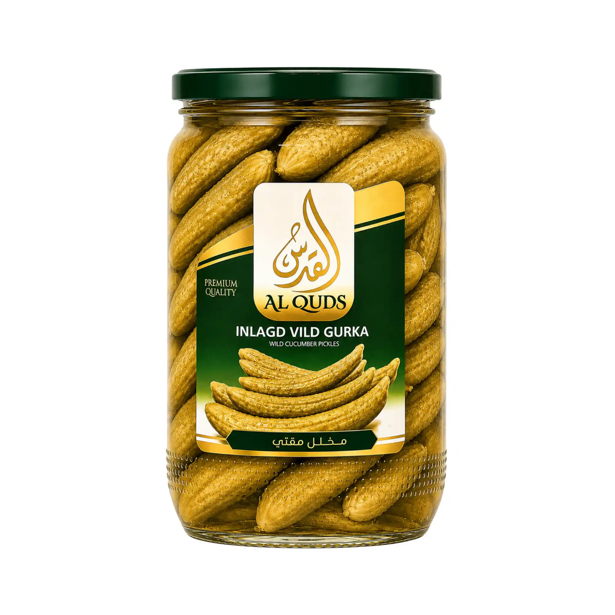Al Quds syltet viltgurk 600g – produktbilde hos Shirdell.no