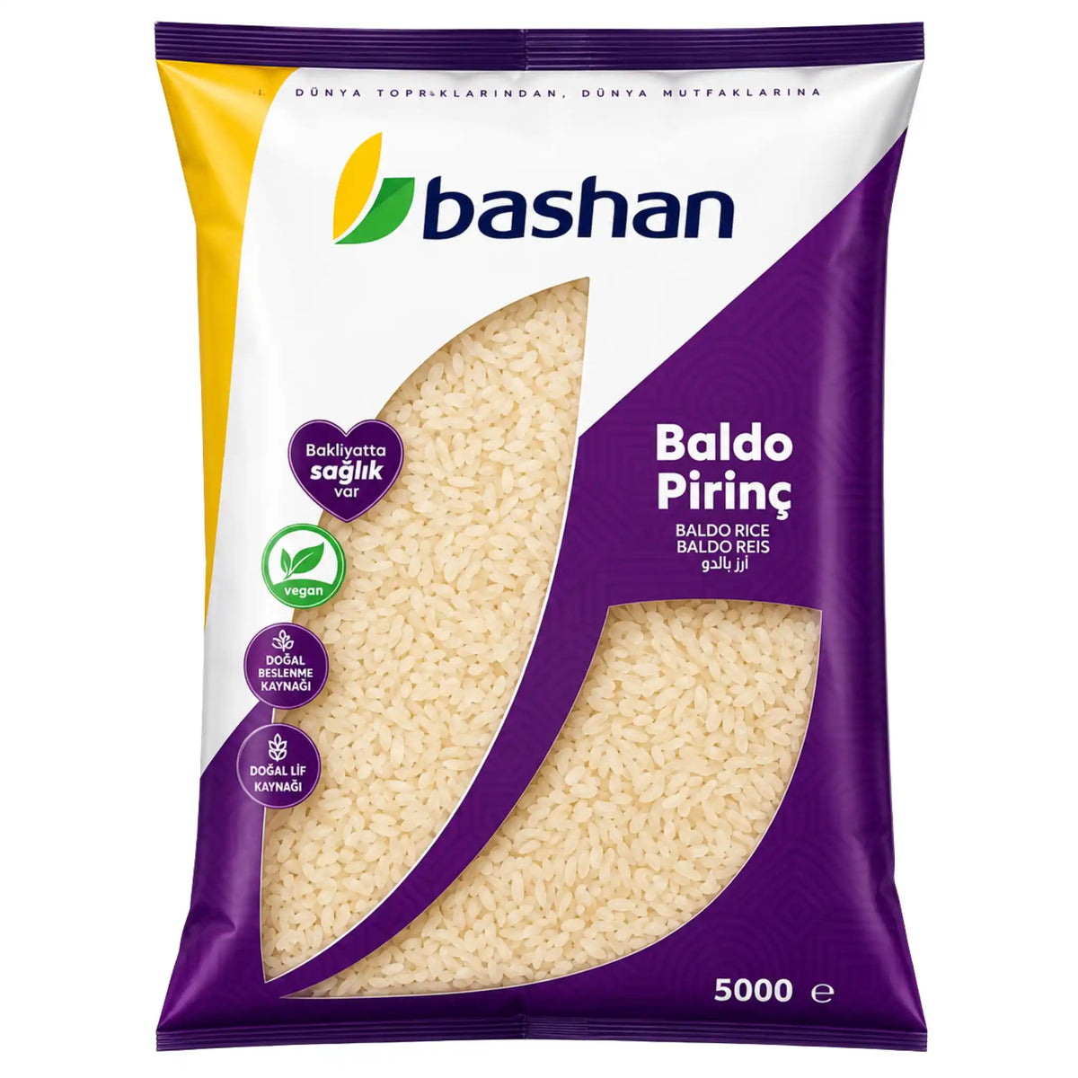 Bashan Rundkornet ris 5 kg – rundkornet ris hos Shirdell.no