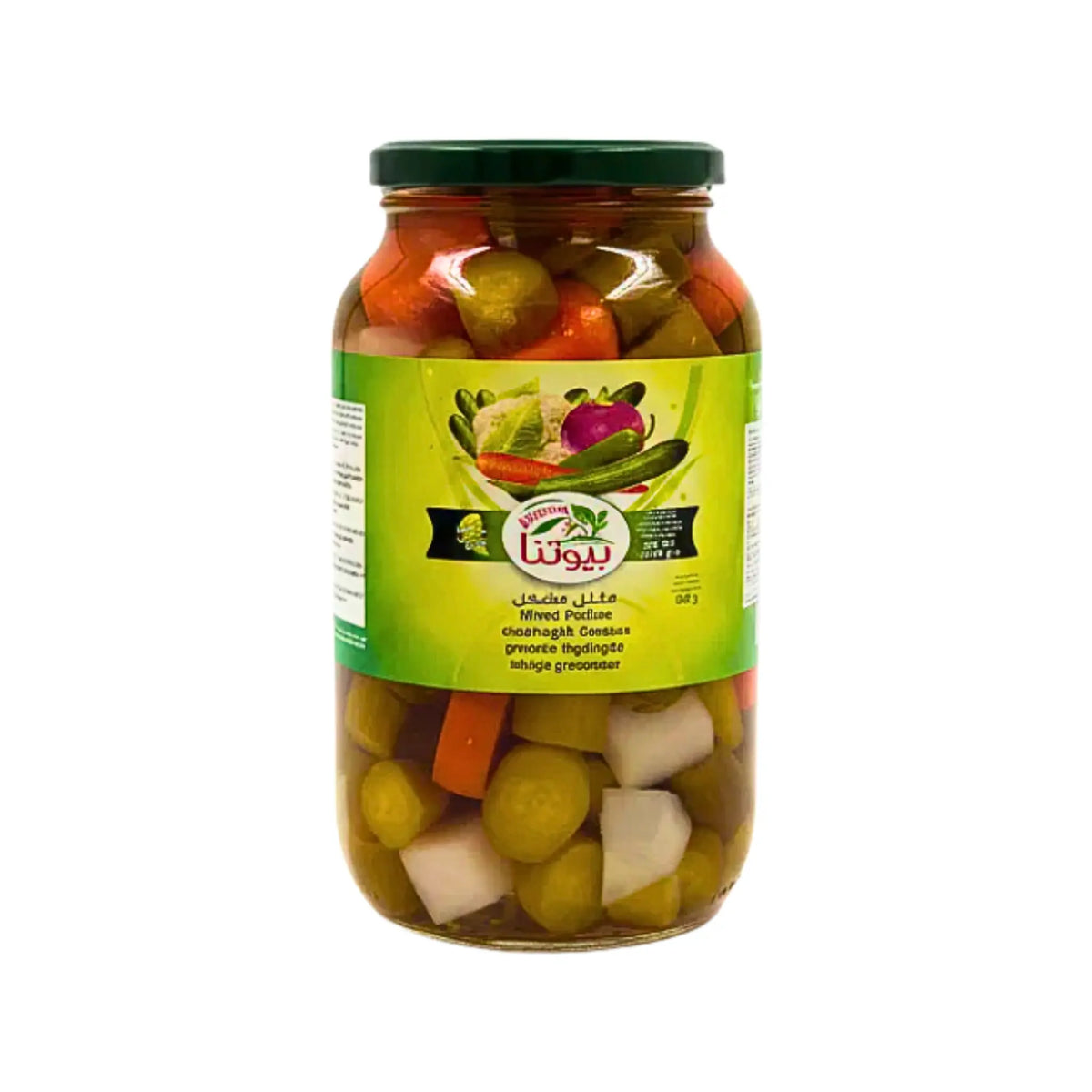 Produktbilde: Beutna Mixed Pickles (Innlagte grønnsaker) – Stor krukke 1050g | Shirdell.no
