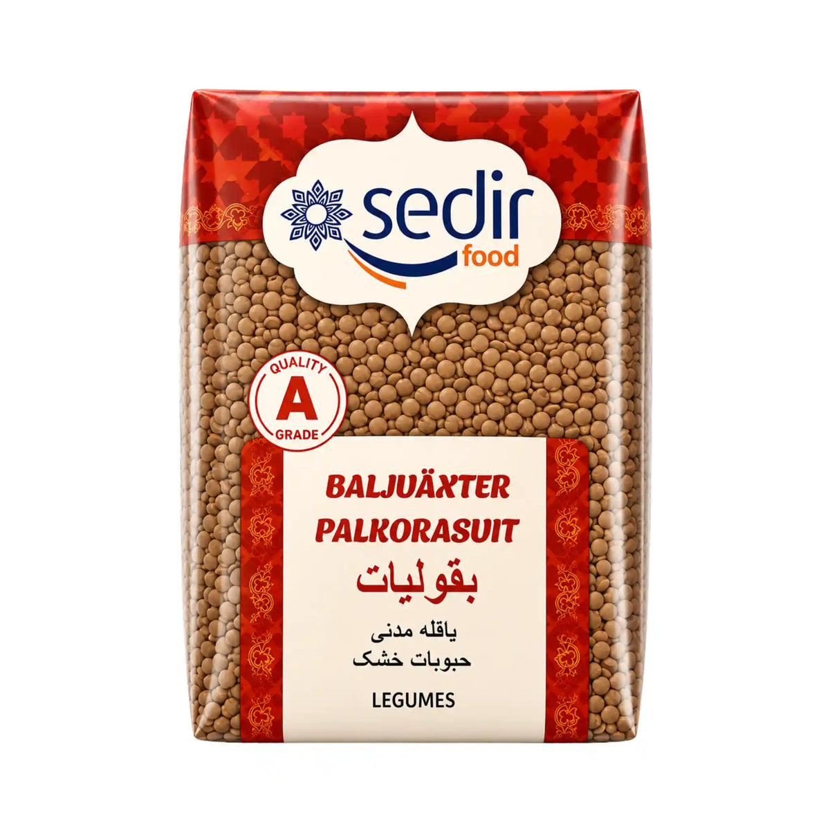 Brune linser Sedir 800 g – produktbilde hos Shirdell.no