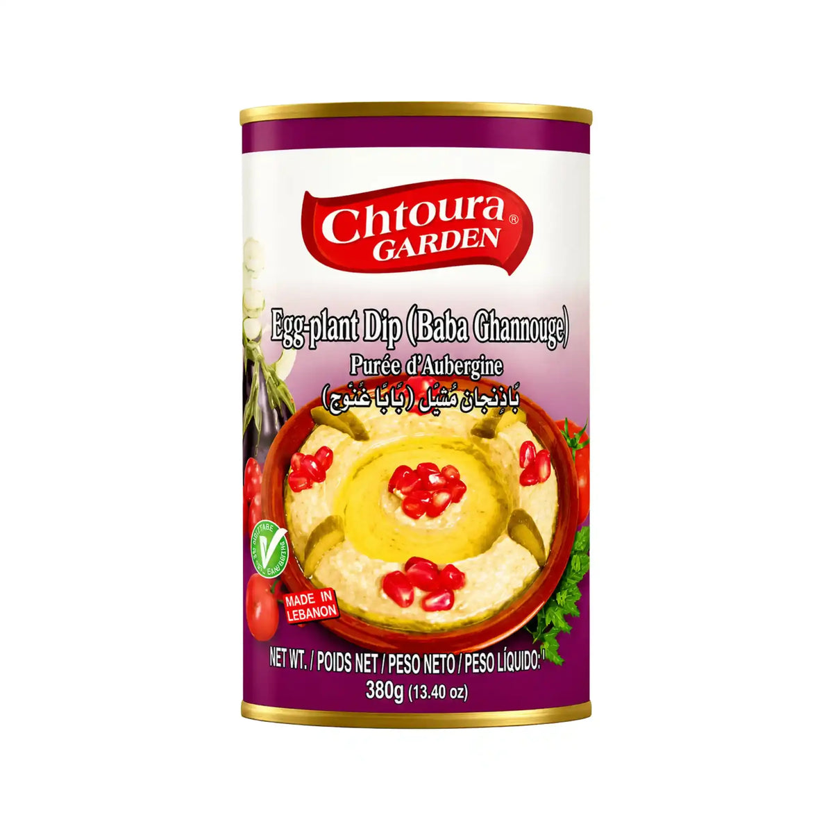 Chtoura Garden – Baba Ghannouge Auberginedipp 370g – produktbilde hos Shirdell.no