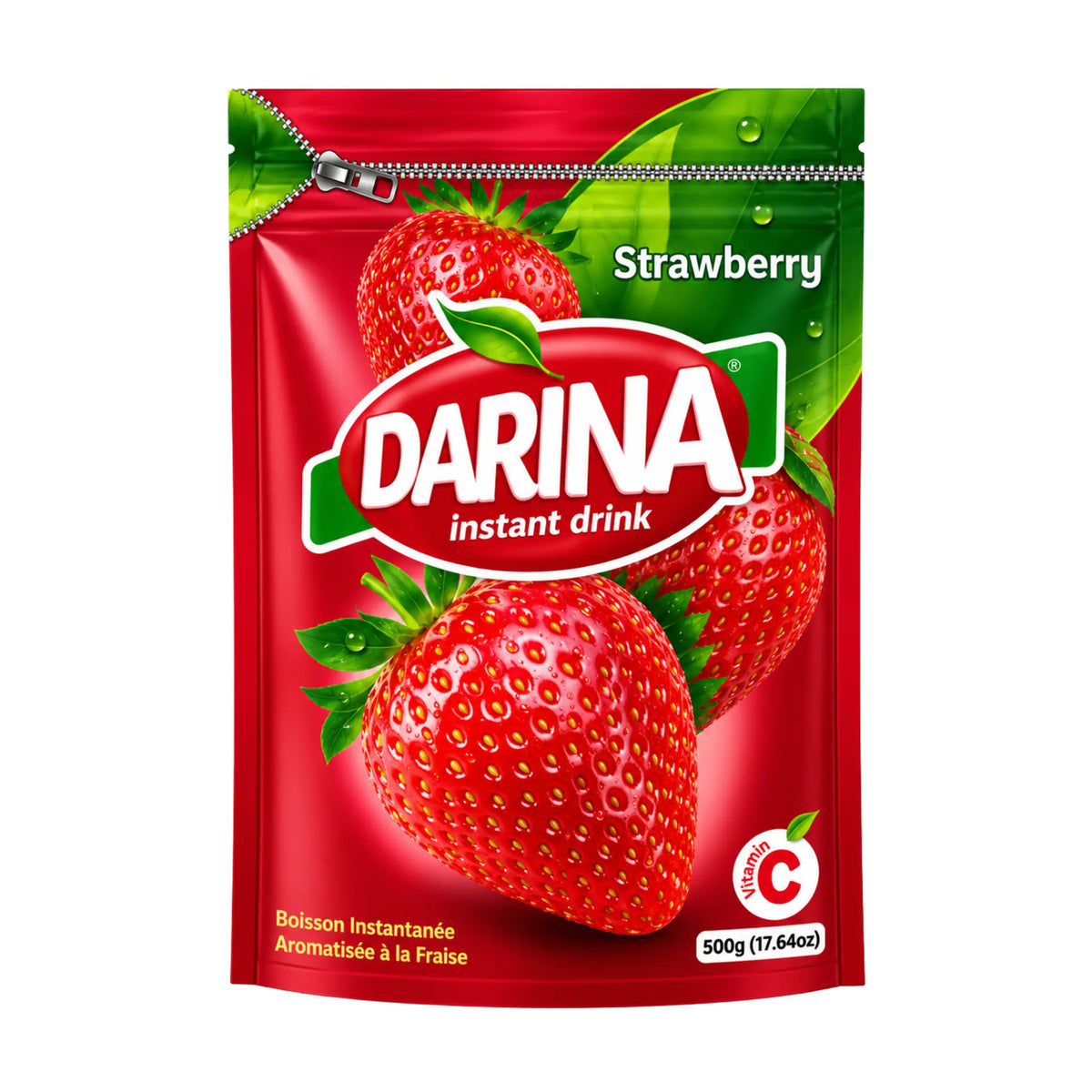 Produktbilde: Darina – Jordgubb Juice pulver 500g – Svalkande smak av sommar! | Shirdell.no
