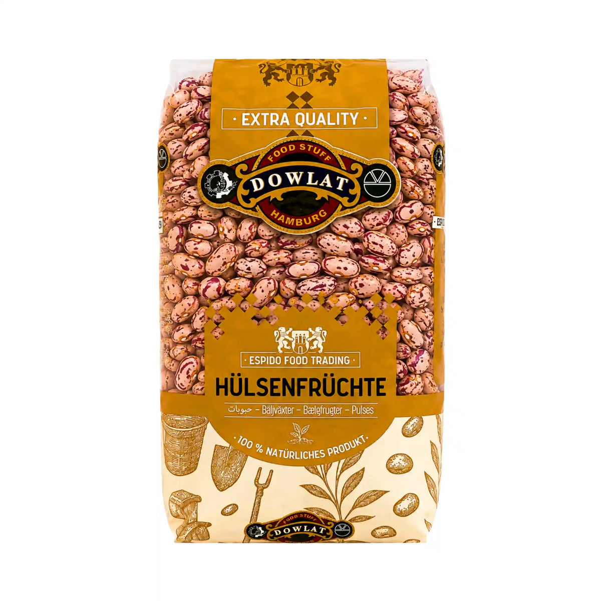 Dowlat Pintoböna 1 kg (Lobia Chiti) – kjøp hos Shirdell.no