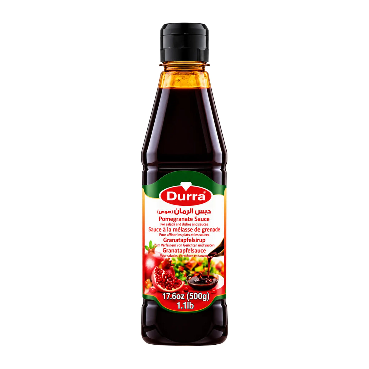 Durra Granateple Sirup 500g – Ekte smak fra Midtøsten – produktbilde hos Shirdell.no