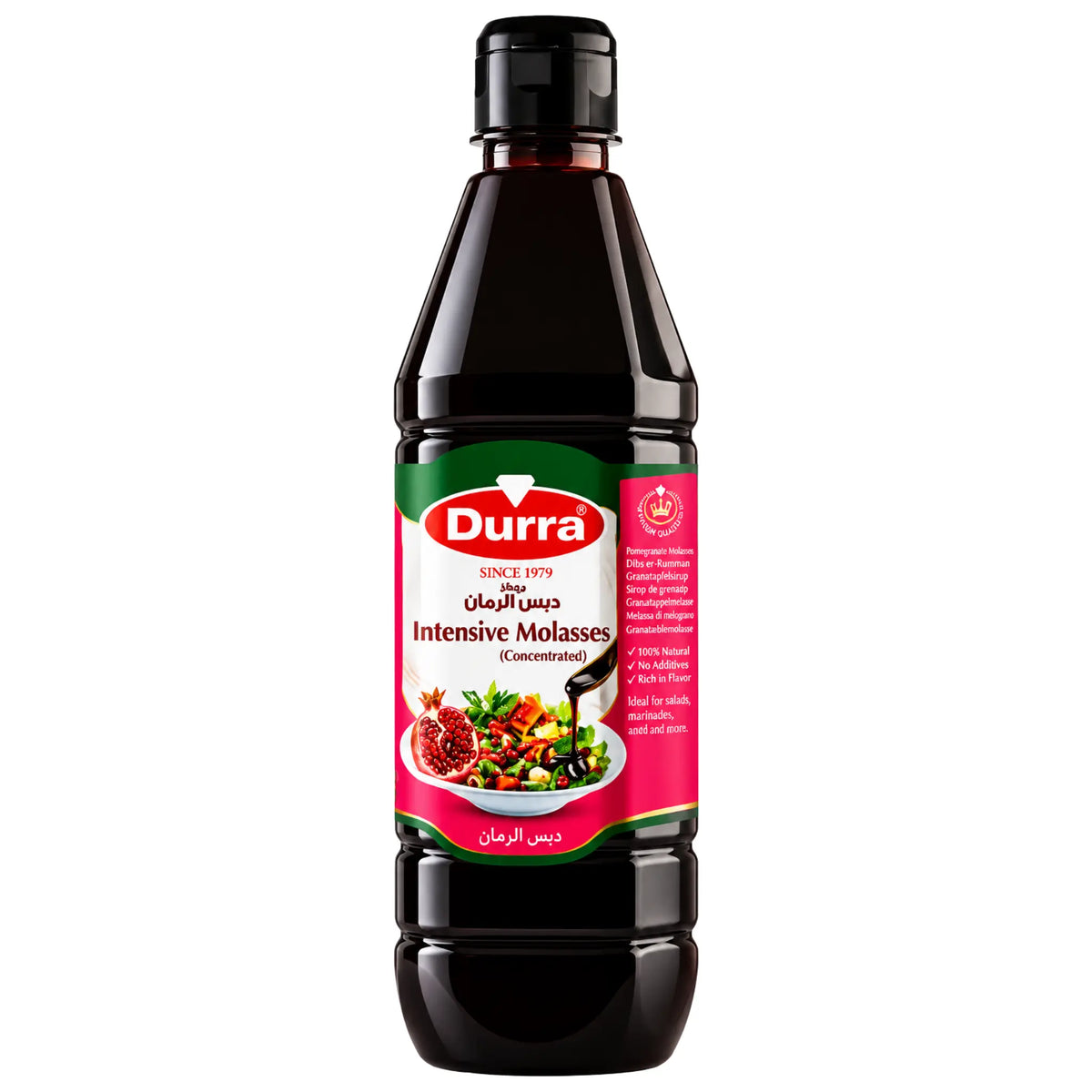 Produktbilde: Durra Granatäpplesirap 1L – Ekte granateplemelasse til dressing og marinade | Shirdell.no