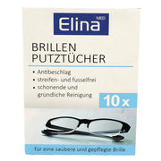 Elina glasögonrengöringsdukar för effektiv och skonsam rengöring, förpackning 10-pack