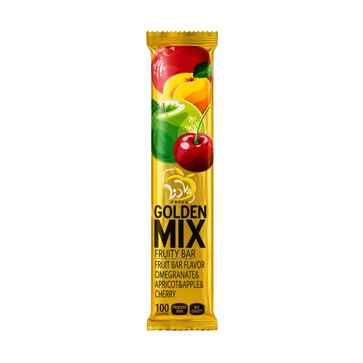 Produktbilde: Parna Golden Mix Fruktbar 100g – Naturlig fruktremsel Granatäpple, Eple & Kirsebær | Shirdell.no