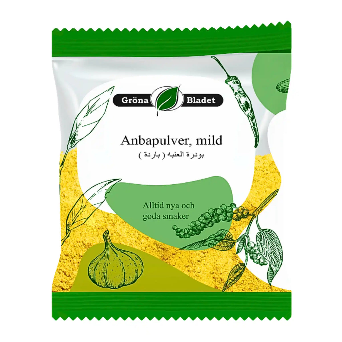 Produktbilde: Grønne Bladet Anbapulver Mild 50g | Shirdell.no