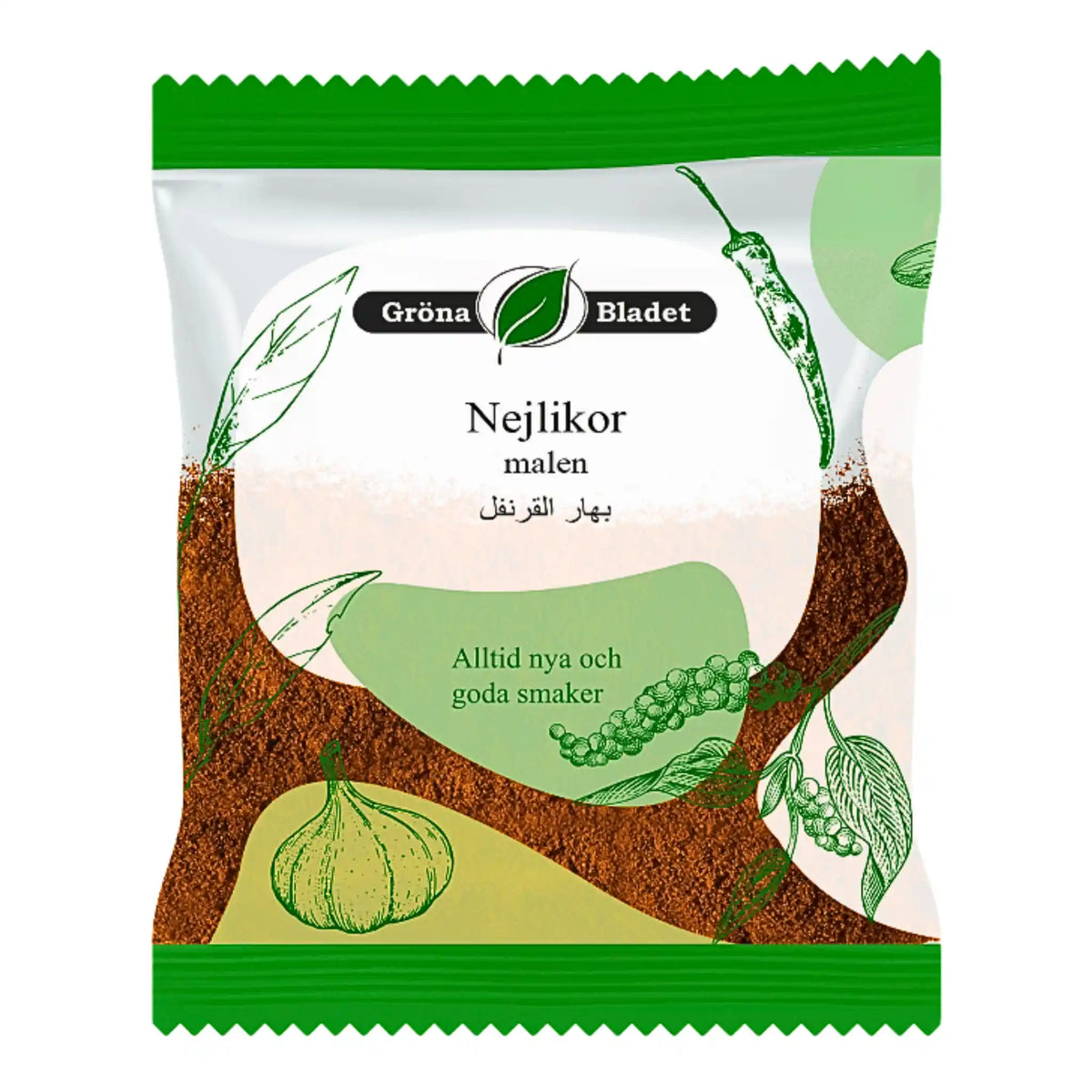 Produktbilde: Grønt Blad Nejliker, Malen 40g – Opplev en kraftfull og aromatisk krydder! | Shirdell.no