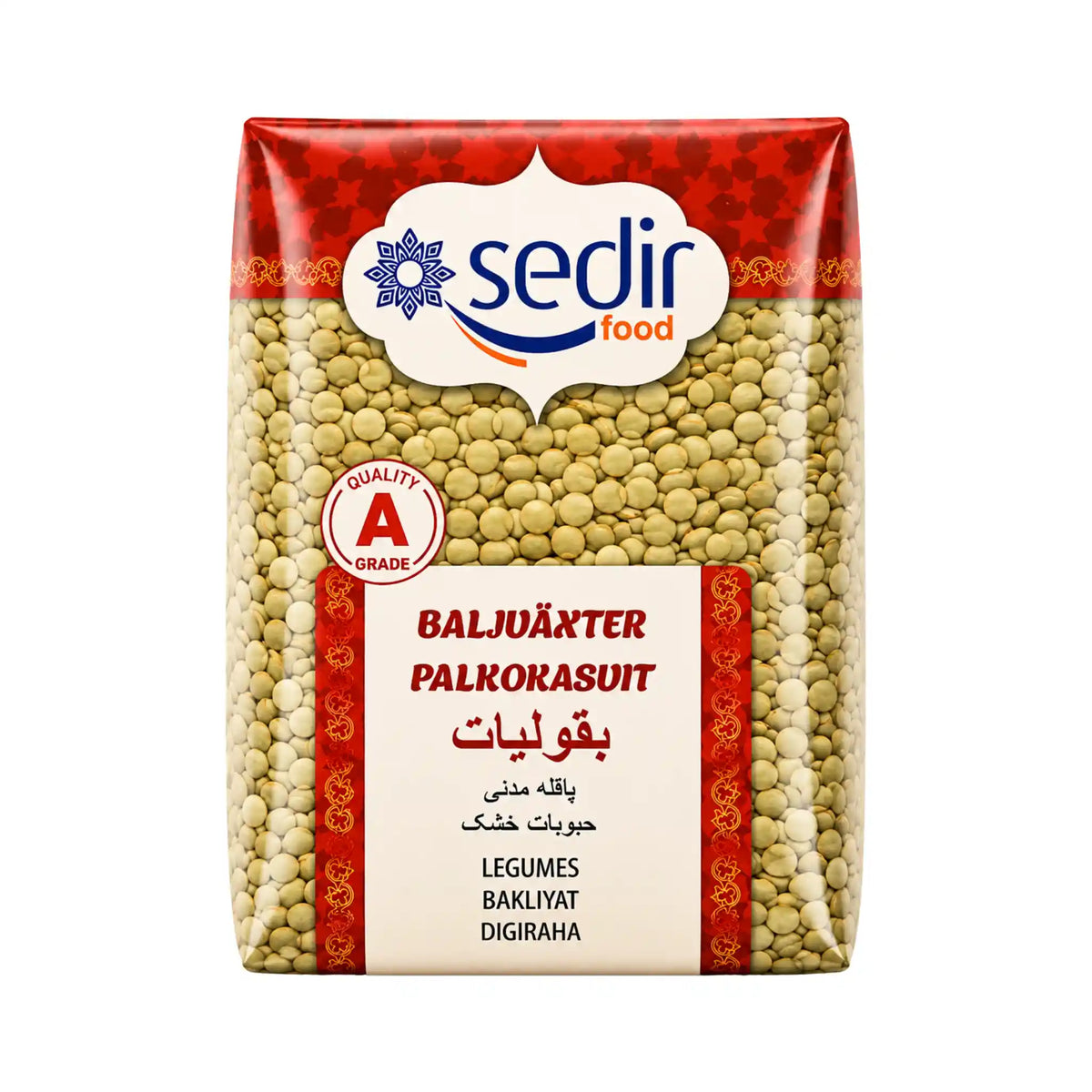 Grønne linser Sedir 800 g – produktbilde hos Shirdell.no