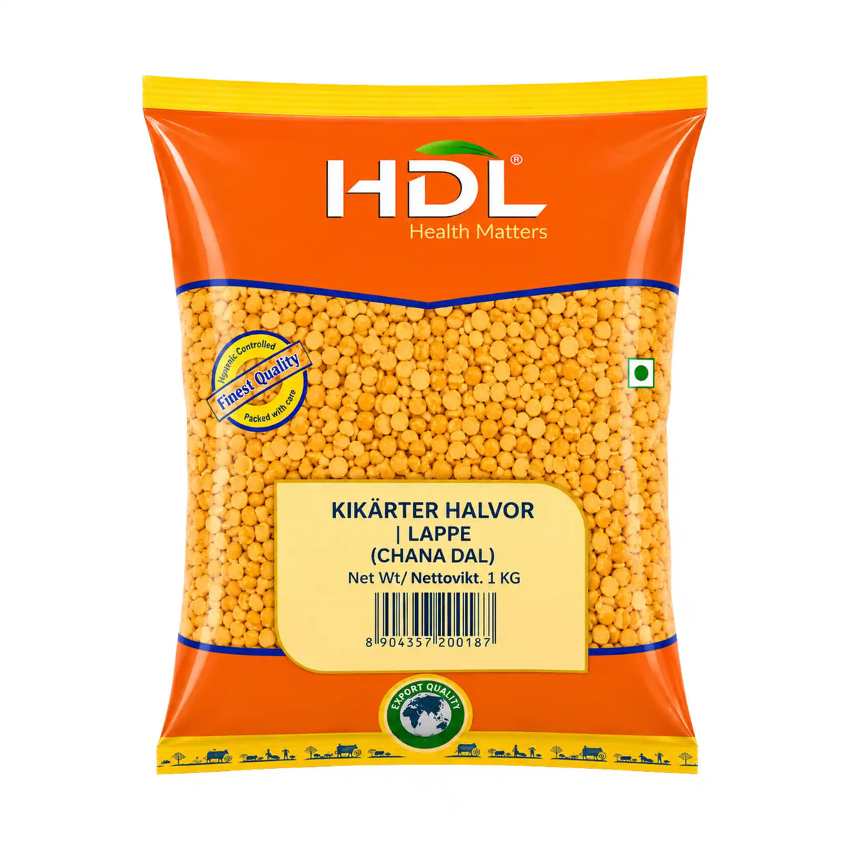 HDL Chana Dal delte kikerter 1 kg – produktbilde hos Shirdell.no