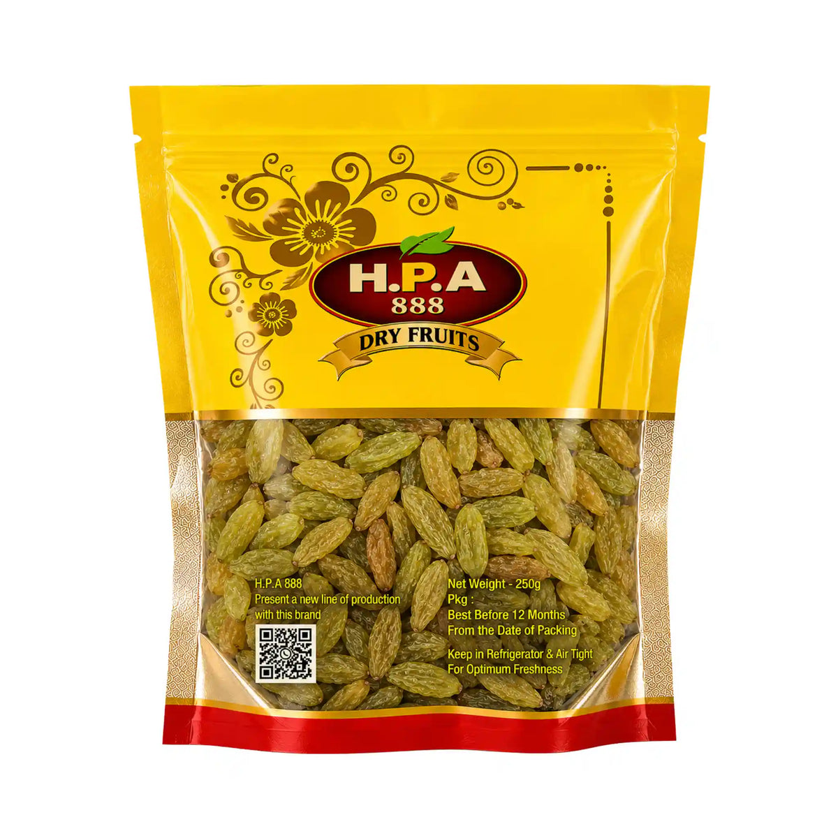 Produktbilde: Shengelkhani Grønn Rosin H.P.A 250g – En luksuriøs smaksopplevelse! | Shirdell.no