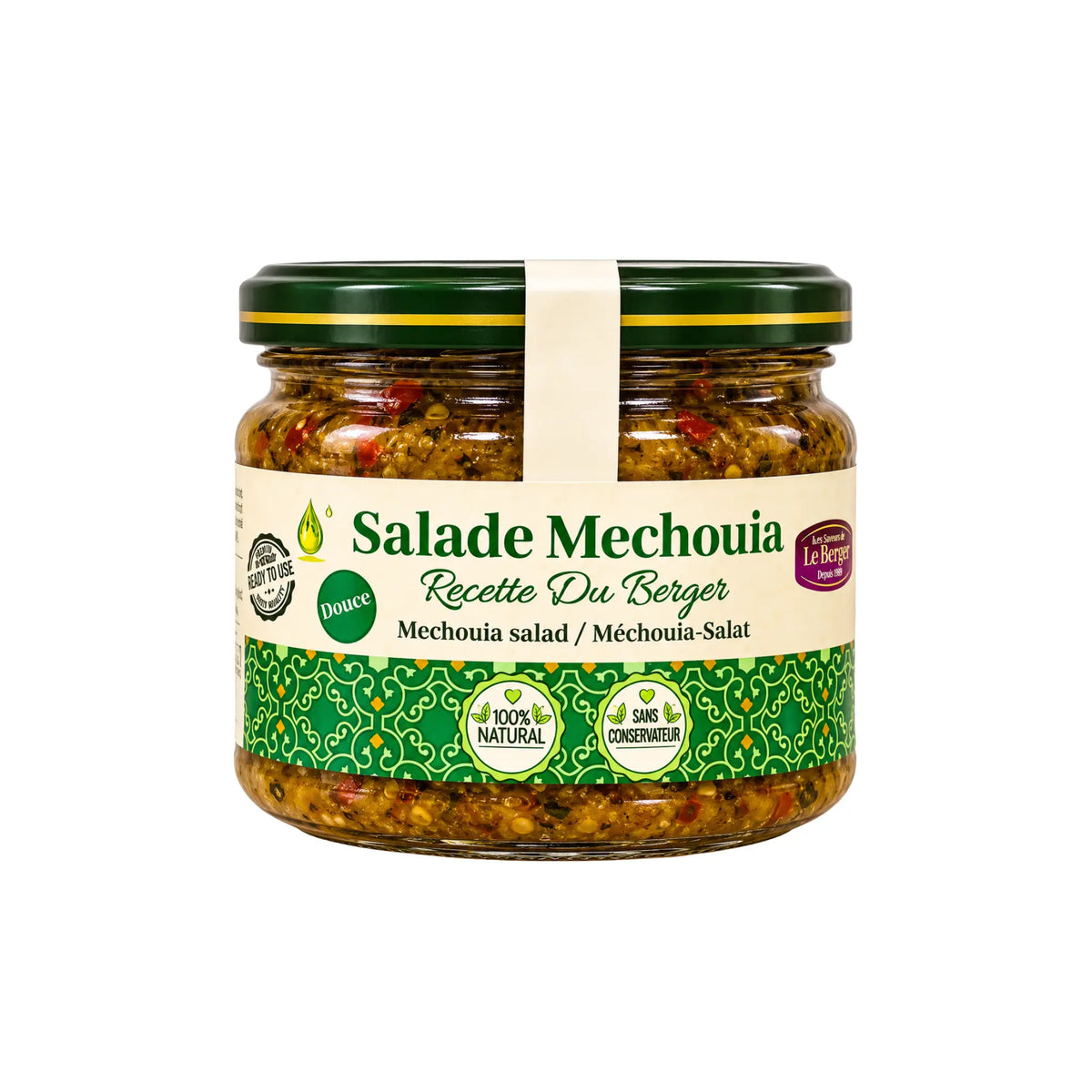 Produktbilde: Le Berger Salade Mechouia 280g – En smaksrik tunisisk grill salat | Shirdell.no