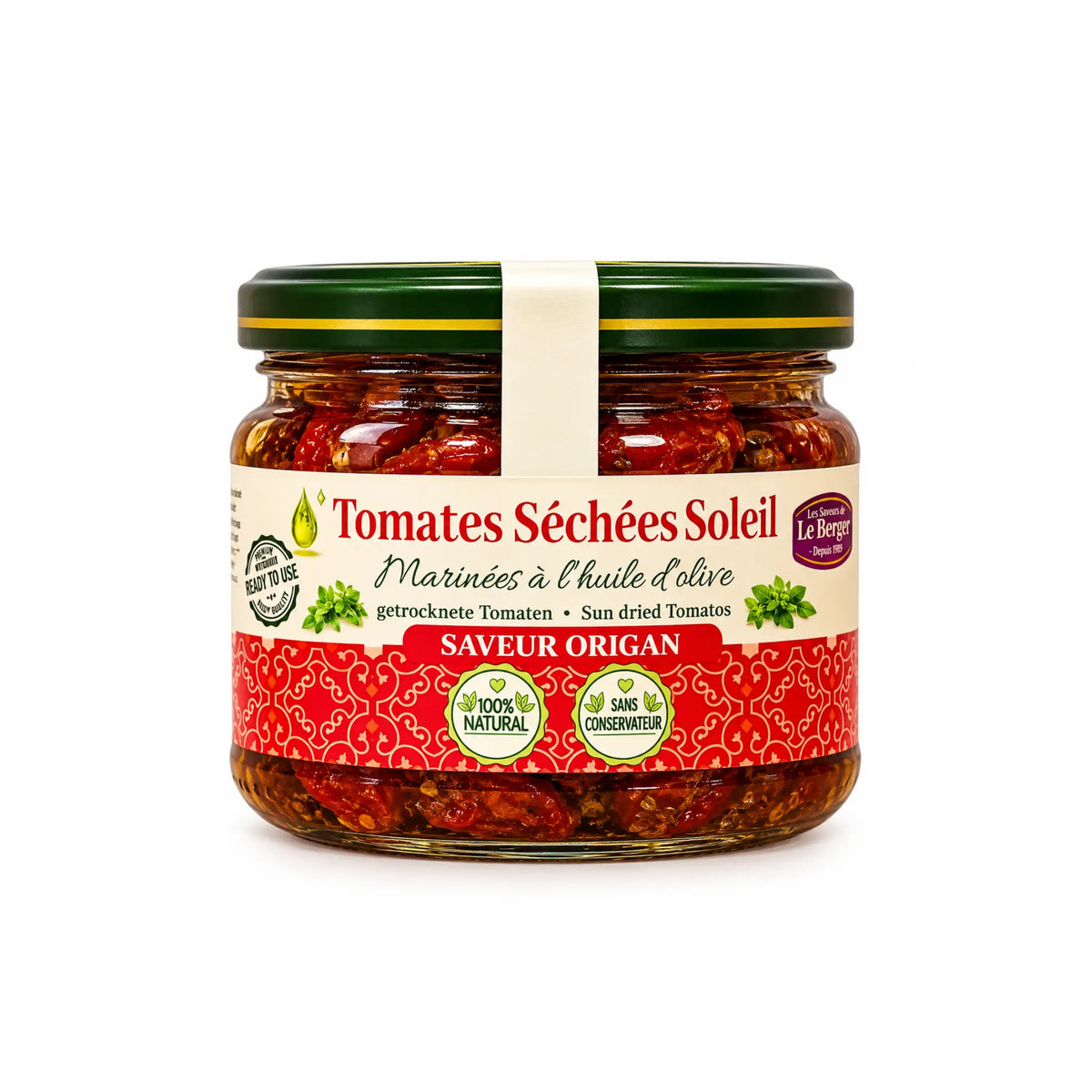 Produktbilde: Harissa Tomater Soltørket Sol Smak Oregano 280g – Soltørkede tomater og oregano | Shirdell.no
