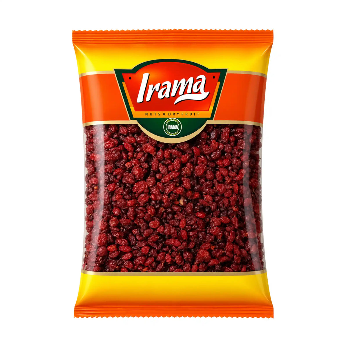 Produktbilde: Irama Zereshk Berberis 150g – Tørkede syrlige berberisbær | Shirdell.no