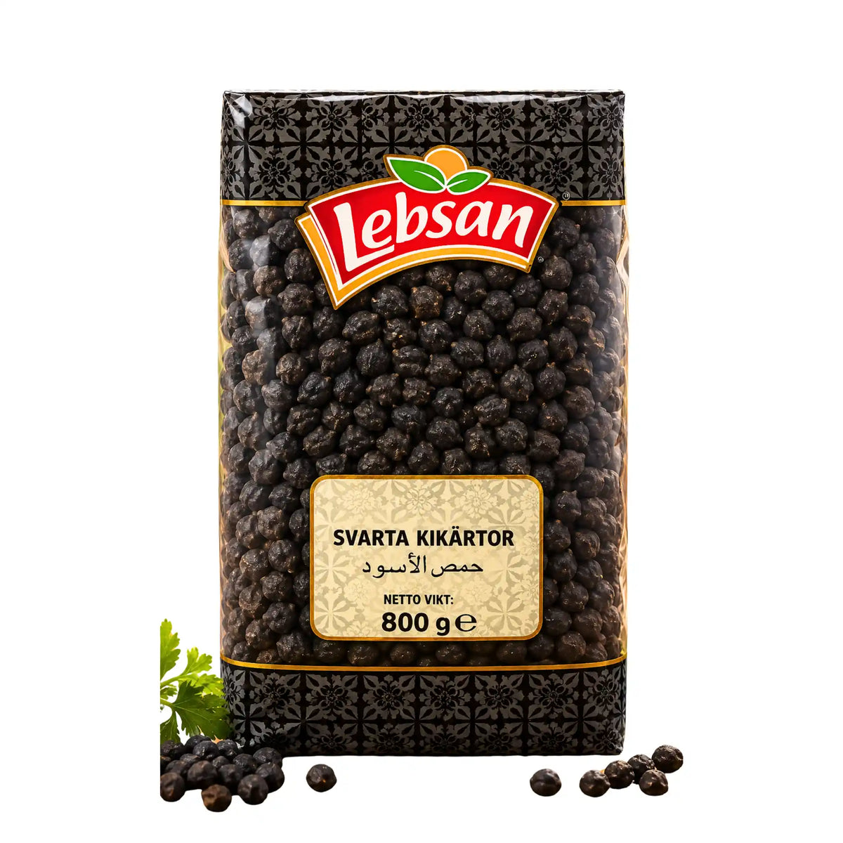 Kikerter Svart Lebsan 800g – Svarte Kikerter (Kala Chana) På nett – kjøp hos Shirdell.no