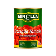 Produktbilde: Minella Krossede Tomater 400g – Sollemodne Tomater på Boks | Shirdell.no