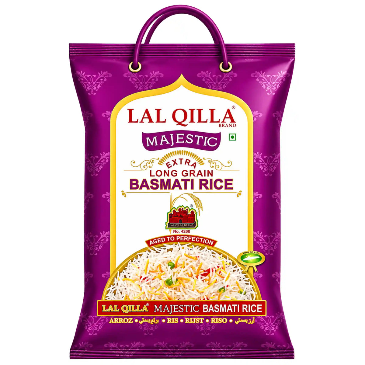 Lal Qilla Majestic Basmati 1 kg– Risets Kungliga Klass – premium basmatiris hos Shirdell.no