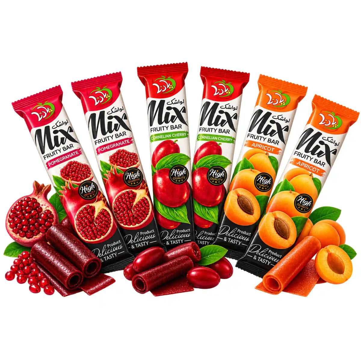 Parna Fruktrør Mix Granatple/Korsbær/Aprikos – produktbilde hos Shirdell.no