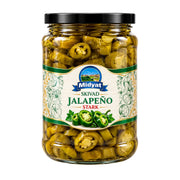 Produktbilde: Midyat Jalapeno Skivet 710g – Sprø & Het Inleggd Chilipepper | Shirdell.no
