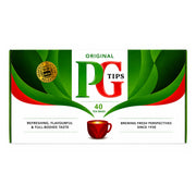 PG Tips Original svart te 40 poser – produktbilde | Shirdell.no