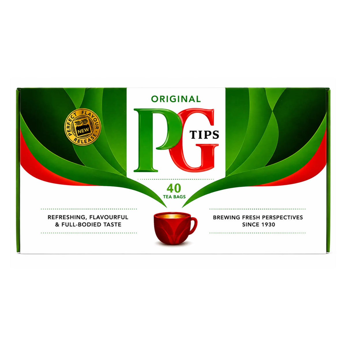 PG Tips Original svart te 40 poser – produktbilde | Shirdell.no