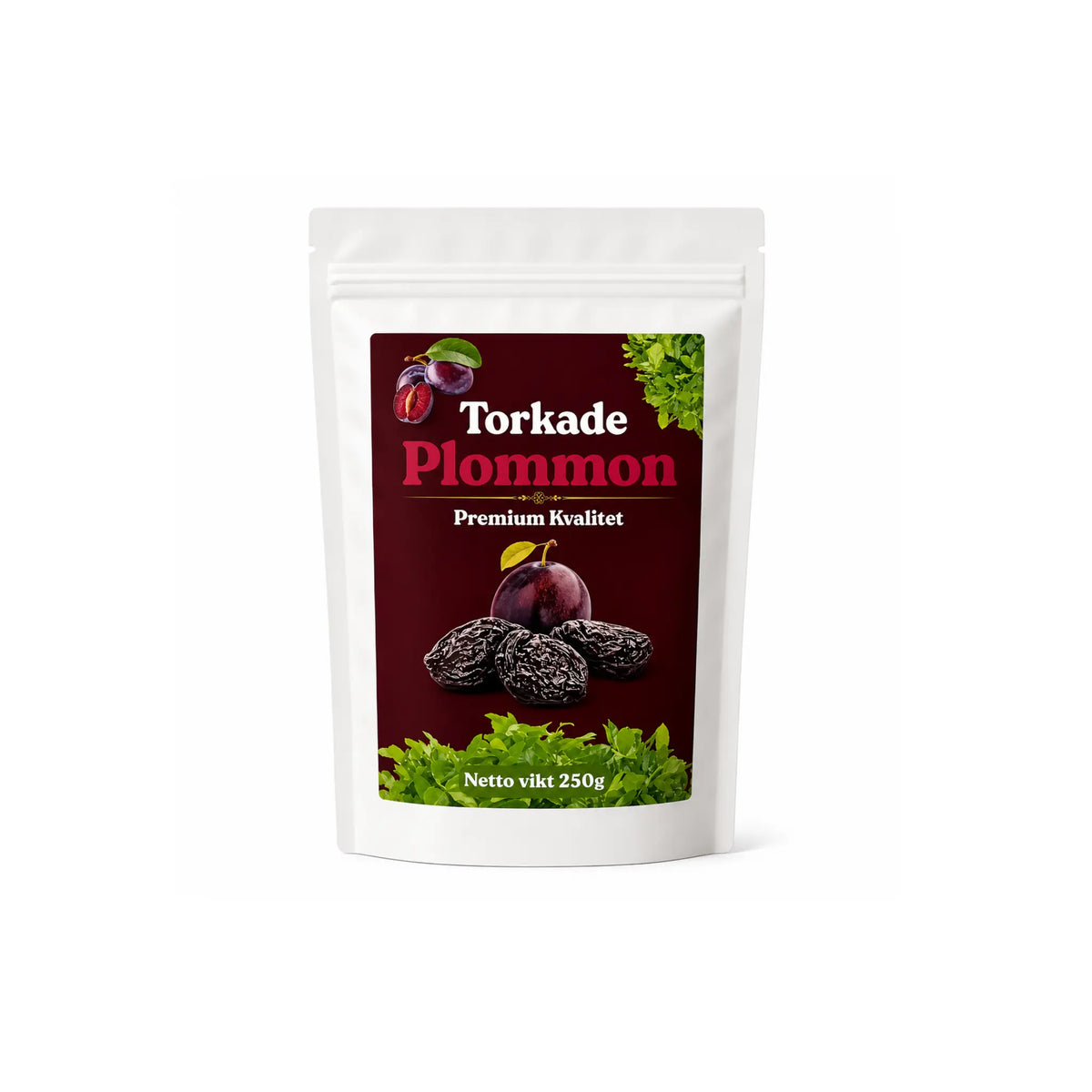 Produktbilde: Shirdell Tørkede Plommer Ukrainsk 250g – Saftige, Søte & Urkjerne | Shirdell.no