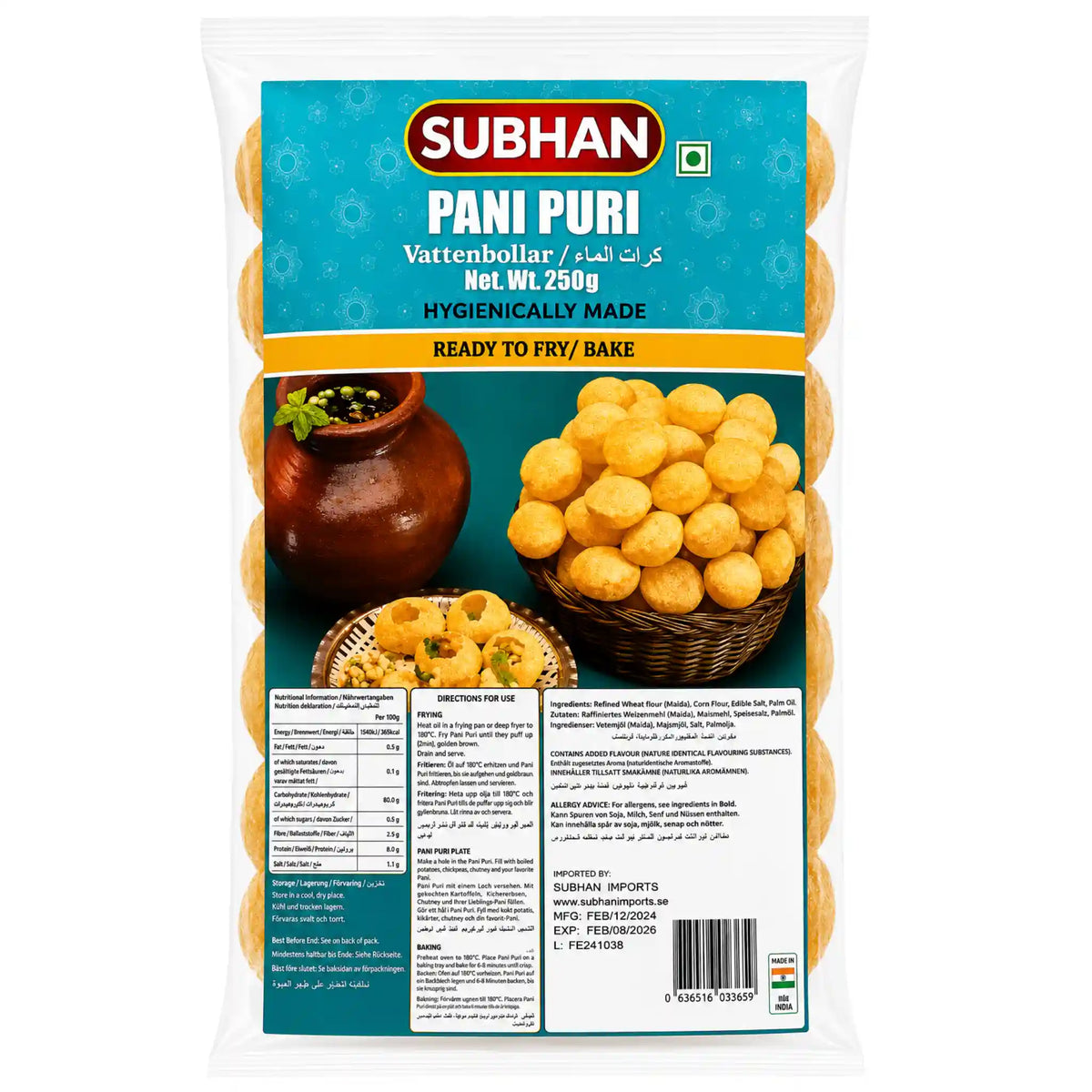 Produktbilde: Subhan Pani Puri 300g | Shirdell.no