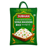 Produktbilde: Subhan Sona Masoori Ris 5 kg – aromatisk og lett indisk ris | Shirdell.no