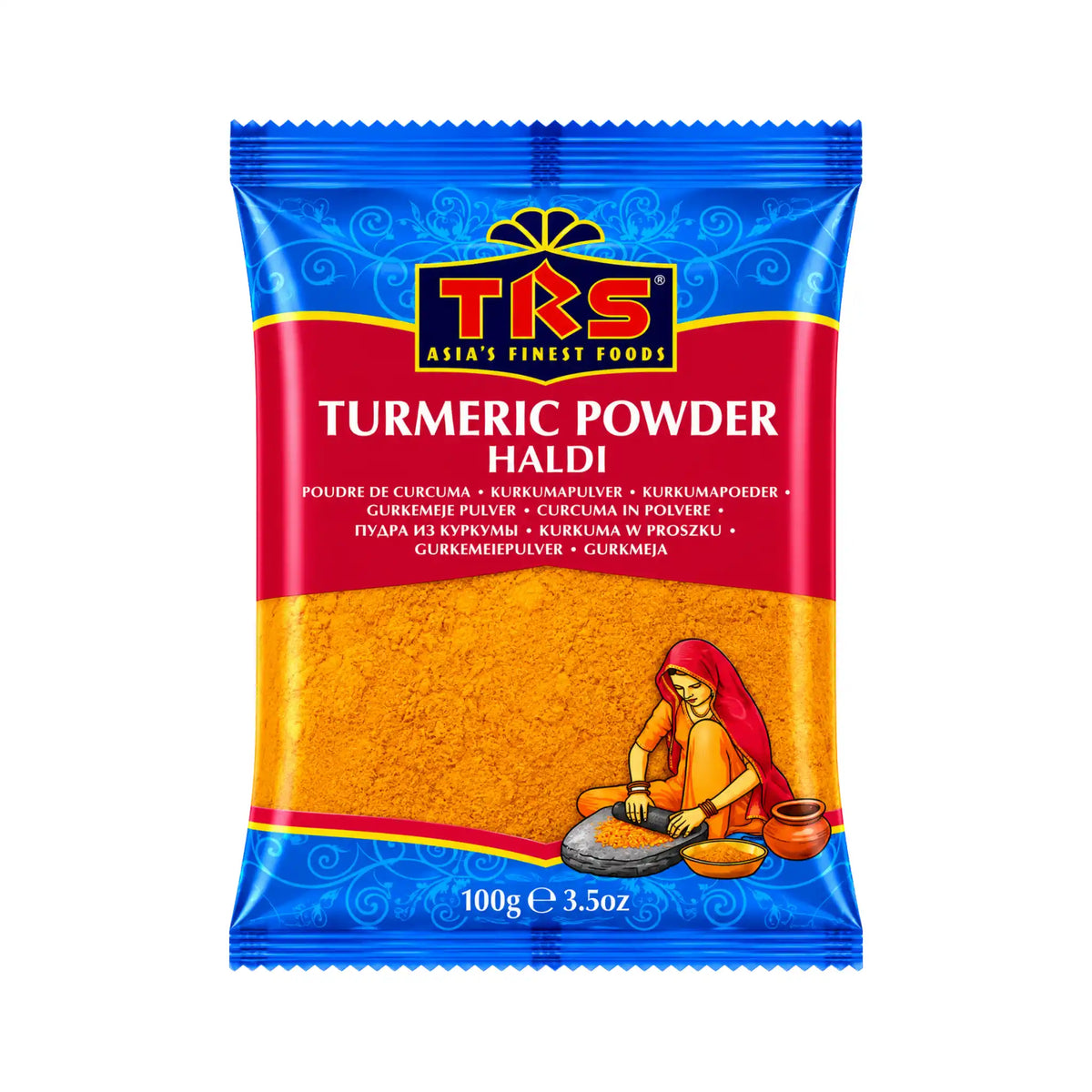TRS Gurkemejepulver Haldi Gurkemeie 100g – produktbilde hos Shirdell.no