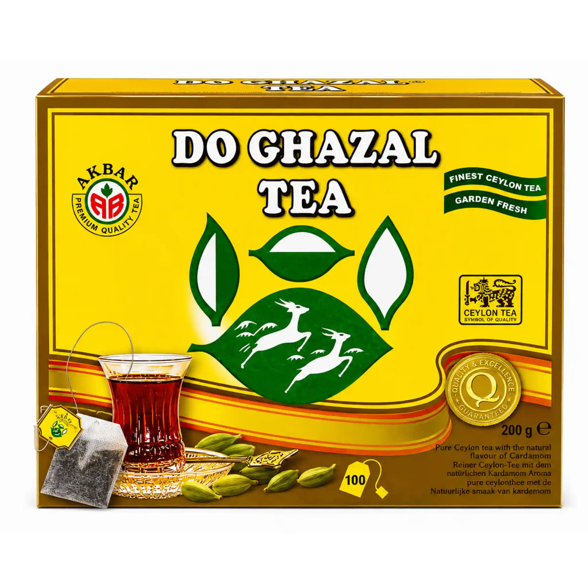 Te Do Ghazal Kardemomme Gul 200g – produktbilde hos Shirdell.no
