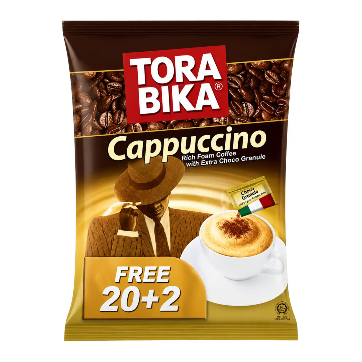Tora Bika Cappuccino med Sjokoladestrø (20 + 2 Gratis) – kjøp hos Shirdell.no