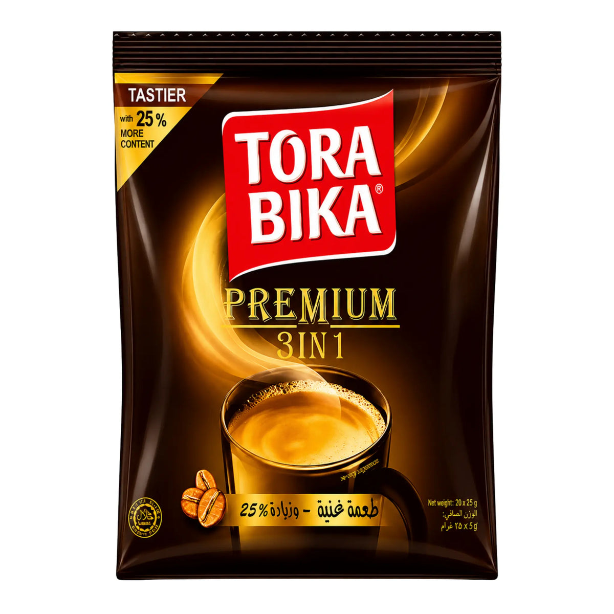 Tora Bika 3in1 Premium Kaffe (20x25g) – kjøp hos Shirdell.no