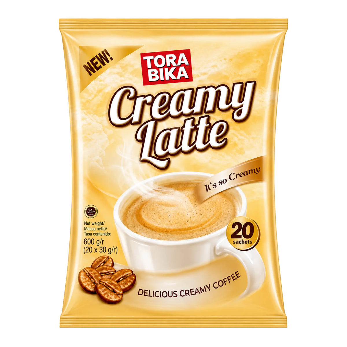 Produktbilde: Torabika Creamy Latte (30g x 20-pak) – Kremet Hurtigkaffe på nett | Shirdell.no